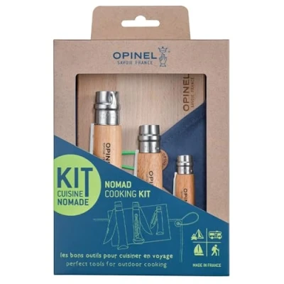 Bild av Opinel Utomhusset med kniv nr. 12, 10, 6 och en bokträ, 254653, bokträ