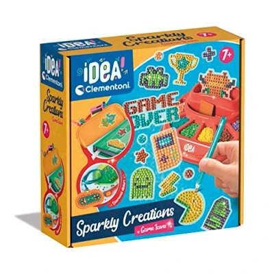 Bild av Clementoni Art &amp; Craft Sparkly Creations Game Icons, Leksak för Barn 7 10 år 18774