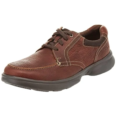 Bild av Clarks Bradley Vibe sneakers för män, Ljusbrunt läder, 42 EU