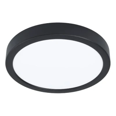 Bild av EGLO Connect.Z Smart Home LED Taklampa För Badrum Fueva 6 Z, Zigbee, App Och Alexa Röststyrning, Varmvit Kallvit, RGB, Dimbar Badrum, Svart, IP44, Ø 21 Cm