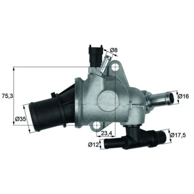 Bild av MAHLE ORIGINAL TI 142 83 Thermostat d&#039;eau ALFA ROMEO: Giulietta 5 portes, LANCIA: DELTA 3