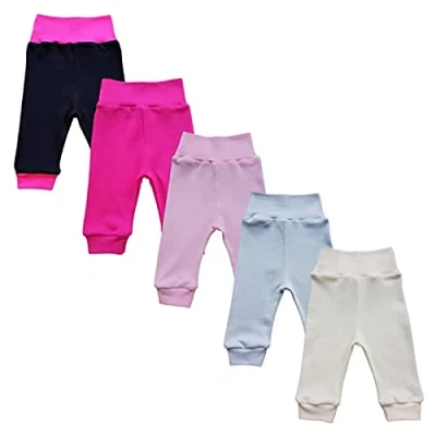 Bild av MEA Baby Unisex babybyxor av 100 % bomull i 5 pack/pumpbyxor. för pojkar, flickor, slip on byxor, 92