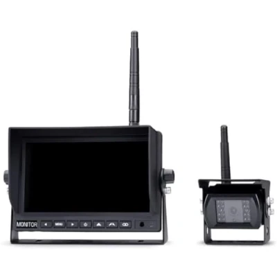 Bild av Midland Truck Guardian PRO Trådlöst backkamera system 4 kameraingångar, avståndsguider, extra infrarött ljus, integrerad mikrofon Fast montering,