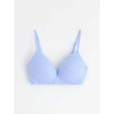 Bild av Lindex Seamless SOFT Triangelbh, Storlek: 75C, Light dusty blue
