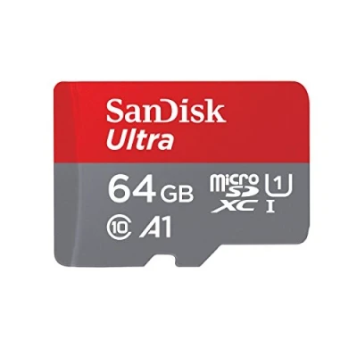 Bild av SanDisk Ultra 64 GB microSDXC UHS I kort för Chromebook med SD adapter och upp till 140 MB/s överföringshastighet