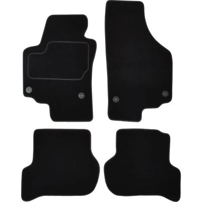 Bild av MAMMOOTH A041 SET45 PRM 01 Ensemble de tapis sol Textile avant et arrière 4 noir SEAT: Altea XL