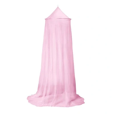 Bild av Myggnät för bebissängar, enkelsängar, dubbelsängar (rund enkelsäng, rosa)