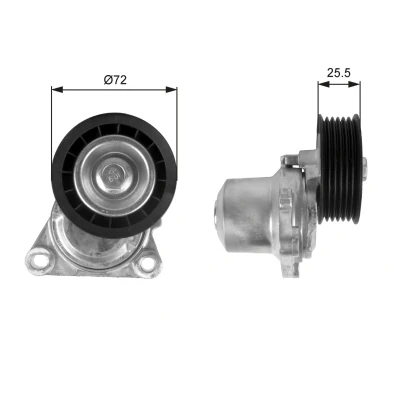 Bild av GATES FleetRunner Micro V Kit T38408 Poulie Tendeur MAZDA: 3 5 portes, 6 MX 3, FORD: FIESTA