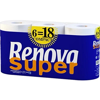 Bild av RENOVA SUPER COMPACT toalettpapper 6 rullar