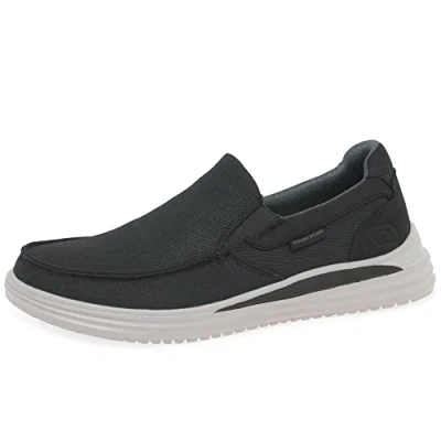 Bild av Skechers herr Vardagliga skor 204785 Blk, Svart duk, 40 EU
