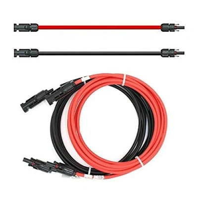 Bild av Förlängningskabel på båda sidor solkontakt solkabel röd/svart 4 mm² inkl. kontakt, längd: 2 x m