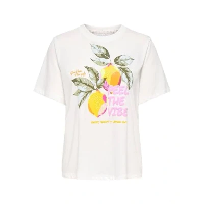 Bild av ONLY Onlblinis LIFE Fruit BOX Tshirt med print, Storlek: Medium, Cloud dancer
