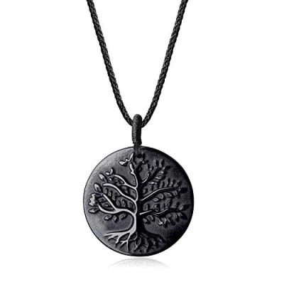 Bild av COAI Livets träd kristall Obsidian halsband, Sten,