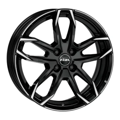 Bild av Rial Lucca Diam Black Pol 6.5x16 5/114.3 ET38 B70.1