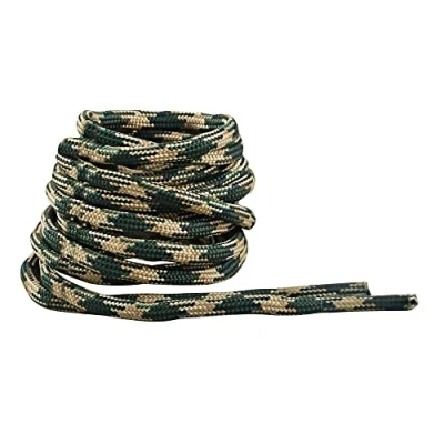Bild av IRONLACE Paracord 550 Stövel och skosnören Woodland Camo 72 tum 183 cm, Camo, Inches cm