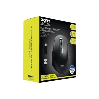 Bild av PORT Designs Connect Professional office executive combo Mouse Optic 7 knappar Svart