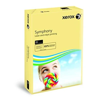 Bild av Xerox 003R93219 färgat skrivarpapper kopieringspapper Symphony pastell Din A4, 160 g/m², 250 ark per förpackning, elfenben