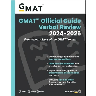 Bild av GMAT Official Guide Verbal Review 2024 2025: Book + Online Question Bank: Review; Features Real Exam Questions; 250+ Practice Questions with ... for Success from the Creators