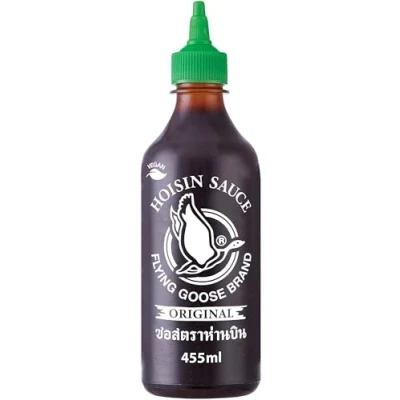 Bild av FLYING GOOSE Hoi Sin Sauce piansk, grön mössa, kraftfull kryddsås från Thailand, 1 pack (1 x 455 ml)