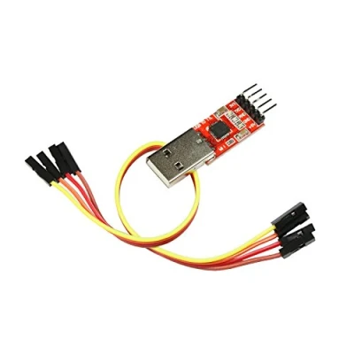 Bild av UART konverteringsadapter, TTL seriellt gränssnitt, 3,3 V/5 V, CP2102 USB seriell omvandlare med anslutningskabel för Linux, MacOS, Win7, Win8, Win10