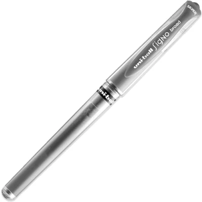 Bild av Gelroller uni ball® SIGNO UM 153, skriftfärg: silver