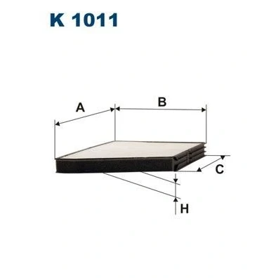 Bild av Filter, kupéventilation FILTRON K 1011