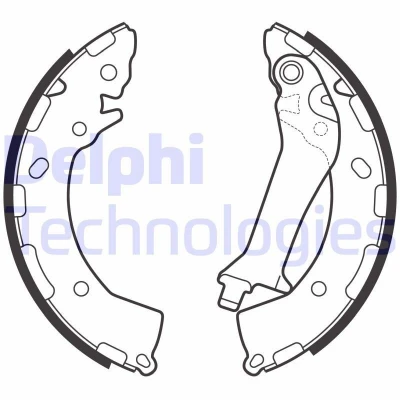 Bild av DELPHI LS2150 Mâchoires De Frein 203 32