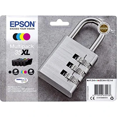 Bild av Epson 35XL Multipack Bläckpatron Färg (svart, cyan, magenta, gul)