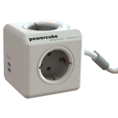 Bild av GRENUTTAG POWERCUBE 4 V 1,5M SCHUKO + 2 USB KABEL O FÄSTE Beijerbygg Byggmaterial