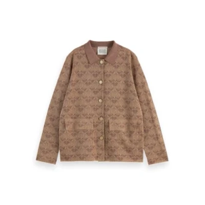 Bild av Scotch &amp; Soda Monogram Jacket Kofta, Storlek: XS, Desert sand