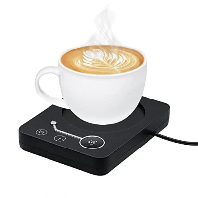 Bild av Mcbazel kaffekoppsvärmare 40C 55 C. 5565 65 C 75 grader Celsius gravitationssensor trehastighets temperatur timing koppvärmare med EU kontakt svart