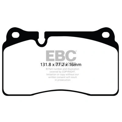 Bild av EBC Brakes DP42070R Bromsbeläggsats framaxel SEAT: Leon III ST, Hatchback, SC, AUDI: A3 Sportback, TT Coupe, CUPRA: Ateca