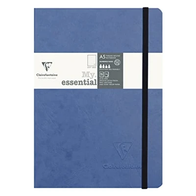 Bild av Clairefontaine 793434C Anteckningsbok AgeBag My Essentials, DIN A5, 14,8 x 21 cm, 96 ark, rutat, numrerat, 90 g, 1 styck