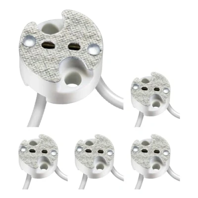 Bild av ledscom.de 5 st GU5.3/G4 sockel, keramik, vit, 12V AC, max 25W