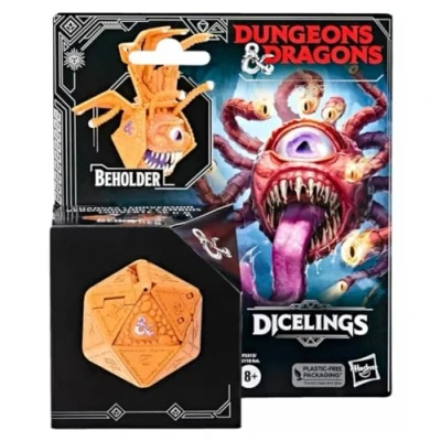 Bild av Hasbro Dungeons &amp; Dragons Avalon Hill, Dicelings Beholder, Monstruo D&amp;D Coleccionable, Dado d20 Gigante Que se Convierte en Figura de acción, Dados para Juego rol,F5213