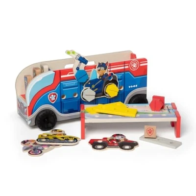 Bild av Melissa &amp; Doug PAW Patrol Match Build uppdragsfordon Träleksak Kreativ Spela DIY och byggsats för barn Utvecklingsleksaker 3+ Present till pojke eller flicka