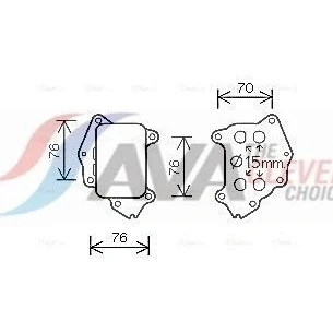 Bild av PRASCO PE3396 Radiateur d&#039;Huile sans filtre PEUGEOT: 308 I 3/5 portes, 207 208 CITROËN: C4 C3 portes