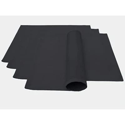 Bild av Lemos Home högkvalitativt bordstabletter, 4 stycken i 100% bomullssamling, koncept, färg och storlek valbar (bordstabletter set om 46 x 36 cm, antracit)