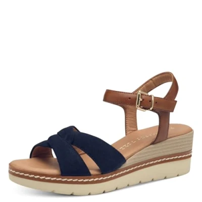 Bild av MARCO TOZZI Damer 228722 44 sandal, blå, 38 EU