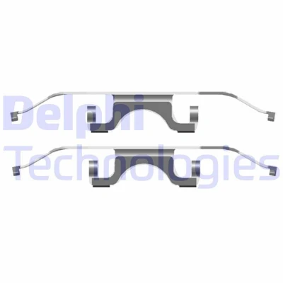 Bild av DELPHI LX0503 Kit d&#039;accessoires, plaquette de frein à disque BMW: 5 Berline, Touring
