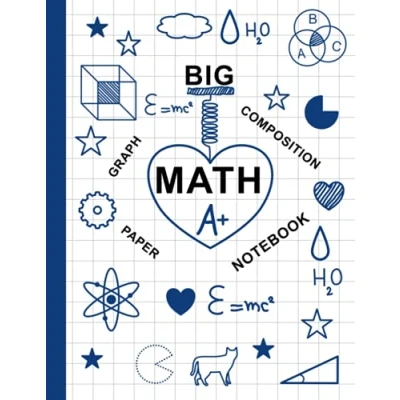 Bild av Big Math Notebook Graph Paper Composition: Squared for Kids: 7