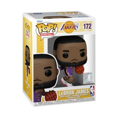 Bild av Funko POP! NBA: Lakers LeBron James Vinylfigur för samlare Presentidé Officiell Merchandise Leksaker barn och vuxna Sportfans Modellfigur utställning