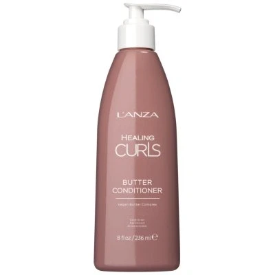 Bild av L&#039;ANZA Healing Curls Butter Conditioner Hårprodukt för Lockigt hår, Återfuktar och Reder Ut Sammetslena Lockar med Fuktgivare, Hårbalsam Sulfatfri Parabenfri Formula (236 ml)