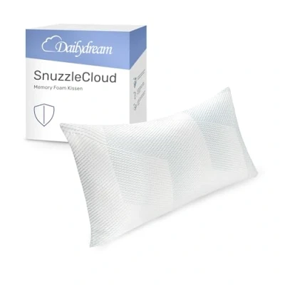 Bild av Dailydream SnuzzleCloud memory foam kudde, ergonomisk nackstödkudde, 80x40x20 cm, vit