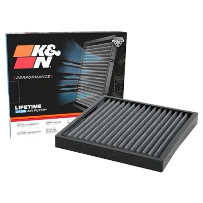 Bild av K&amp;N Filters VF2074 Kupéfilter Långtidsfilter 202mm 193mm 22mm kvadratisk MAZDA: 3 Hatchback, CX 30, Sedan