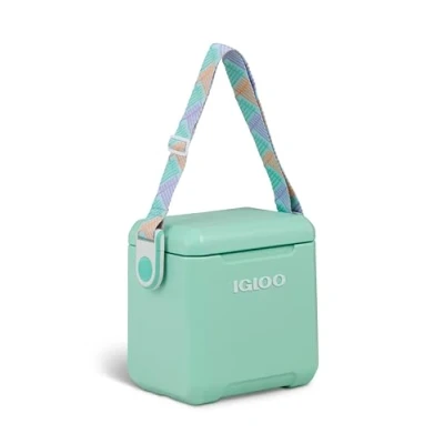 Bild av IGLOO Tag Along Too passiv kylbox, 10,4 liter kompakt och bärbar kylbox med axelrem för utomhusaktiviteter