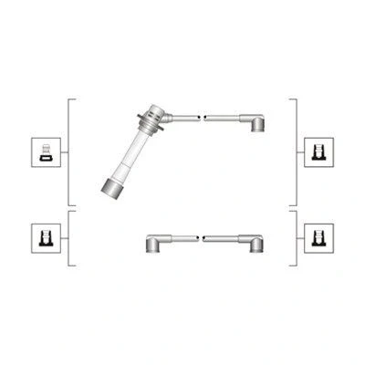 Bild av MAGNETI MARELLI 941319170093 Jeu De Fils d&#039;Allumage MAZDA: MX 5 2, FAMILIA 4, I