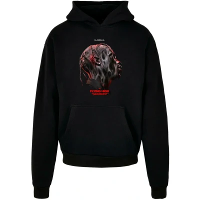 Bild av Upscale by Mister Tee Flying HIGH Heavy Oversize Hoody Luvtröja, Storlek: Large, Schwarz