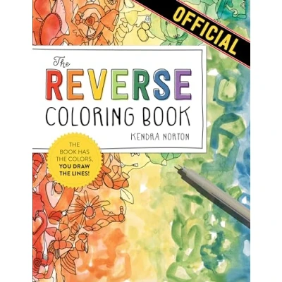 Bild av the Reverse Coloring Book (R): Has Colors, You Draw Lines!