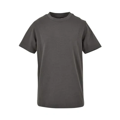 Bild av Build Your Brand T Shirt för pojkar, barn, basic te, 100 % bomull, storlekar 110164, Mörkskugga, 158 164